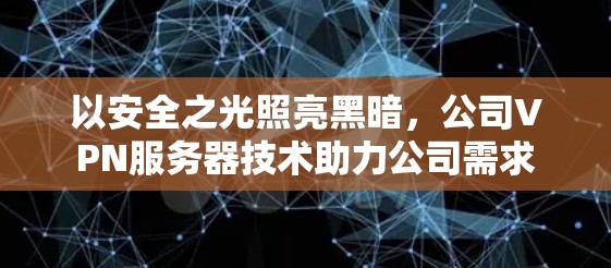 以安全之光照亮黑暗,公司VPN服务器技术助力公司需求 以安全之光照亮黑暗,公司VPN服务器技术助力公司需求