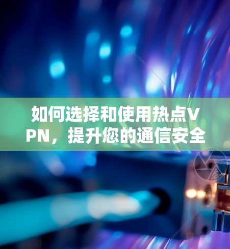 如何选择和使用热点VPN,提升您的通信安全与效率 如何选择和使用热点VPN,提升您的通信安全与效率