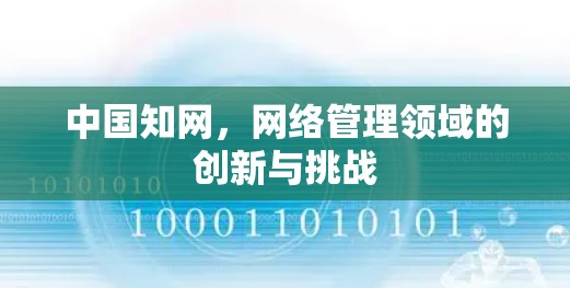 中国知网，网络管理领域的创新与挑战