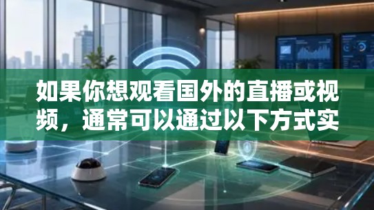 如果你想观看国外的直播或视频，通常可以通过以下方式实现