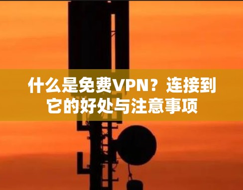 什么是免费VPN？连接到它的好处与注意事项
