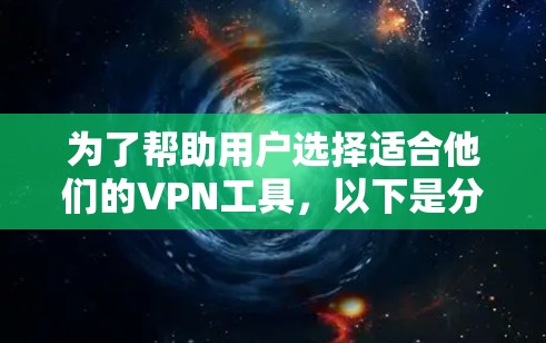 为了帮助用户选择适合他们的VPN工具，以下是分步骤的推荐