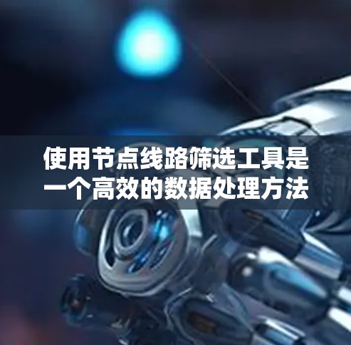 使用节点线路筛选工具是一个高效的数据处理方法，可以帮助你快速定位关键节点或线路。以下是一步步的指南
