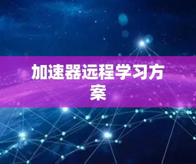 加速器远程学习方案