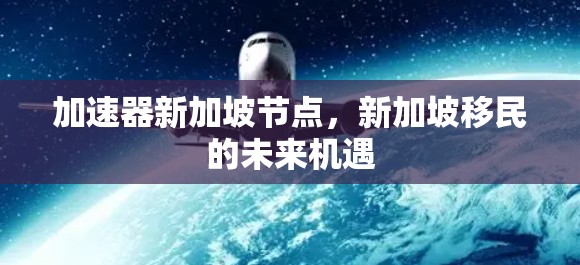 加速器新加坡节点，新加坡移民的未来机遇