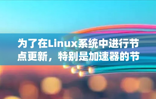 为了在Linux系统中进行节点更新,特别是加速器的节点更新,可以按照以下步骤进行操作