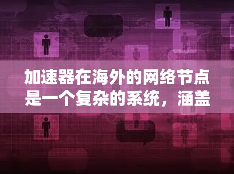 加速器在海外的网络节点是一个复杂的系统，涵盖多个领域和方面。以下是对加速器海外网络节点的详细总结