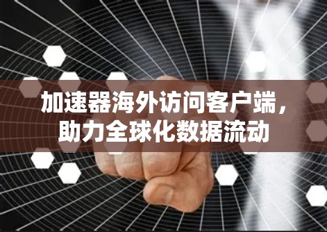 加速器海外访问客户端,助力全球化数据流动