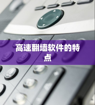 高速翻墙软件的特点